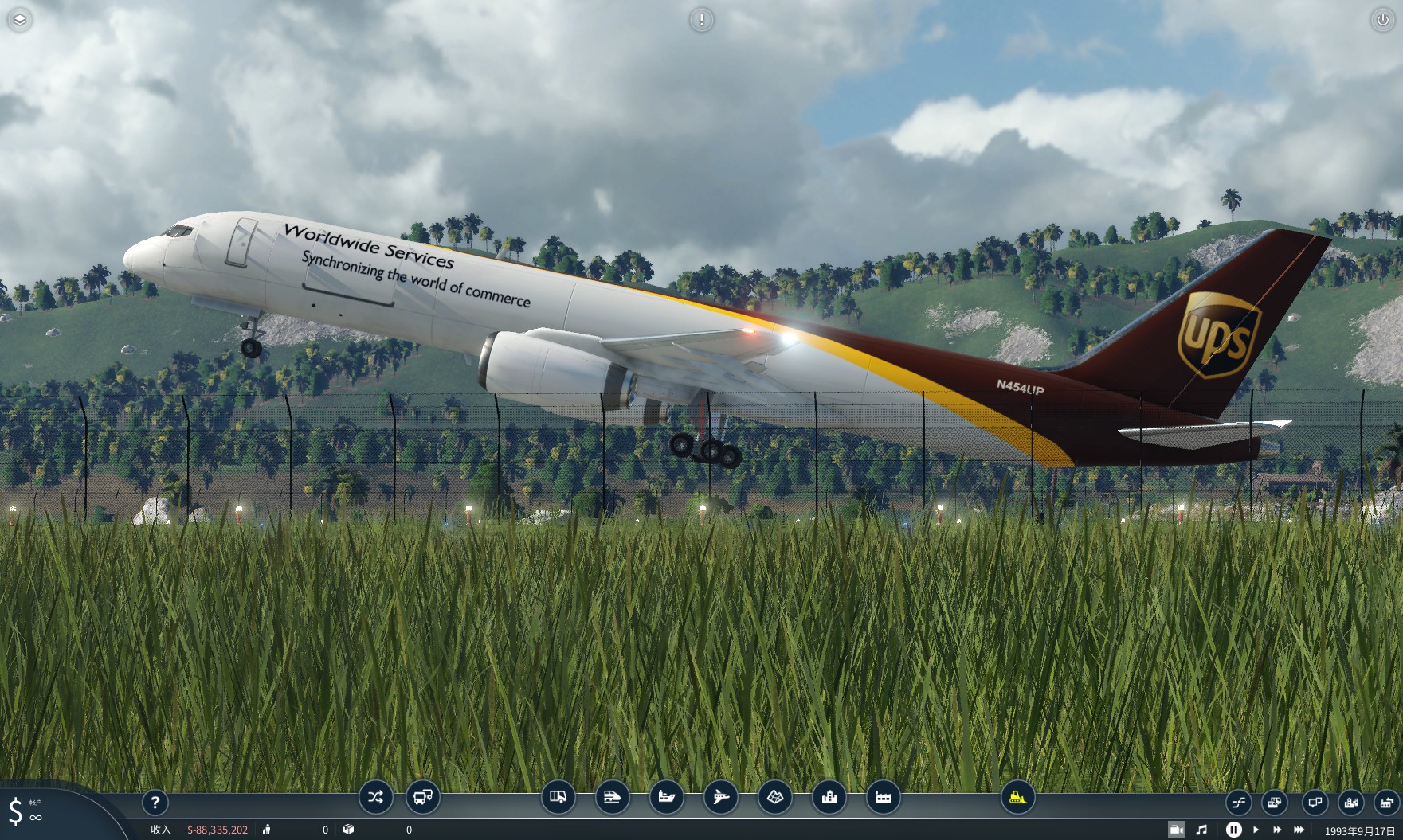 Transport Fever 2 - UPS Air Cargo Boeing 757-200F