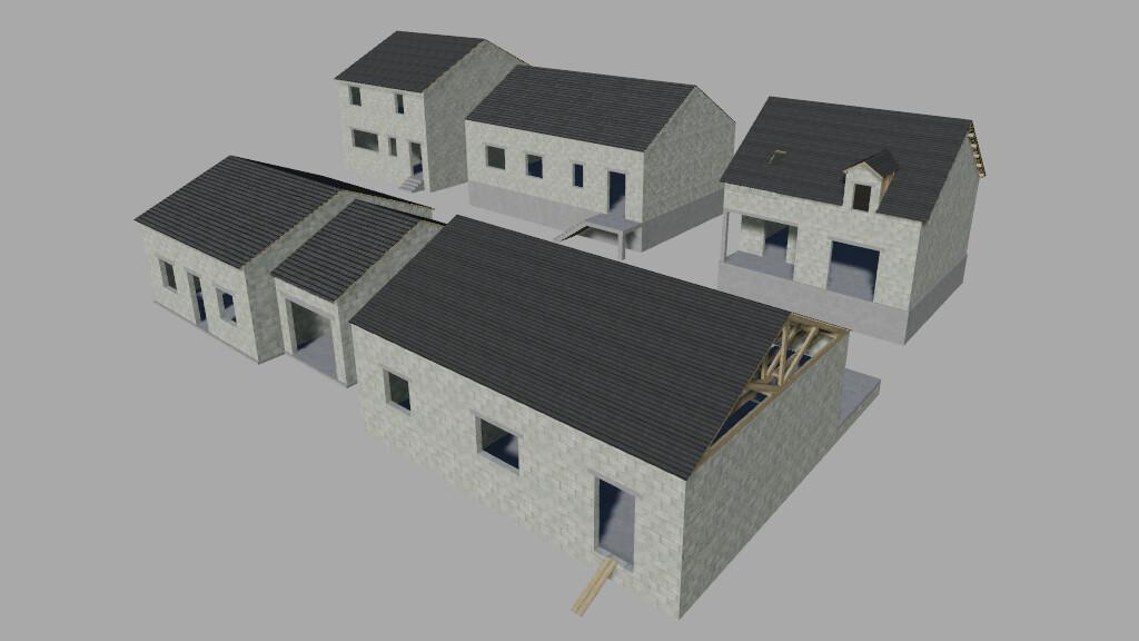 FS19 - Constructions Houses Prefab V1.0