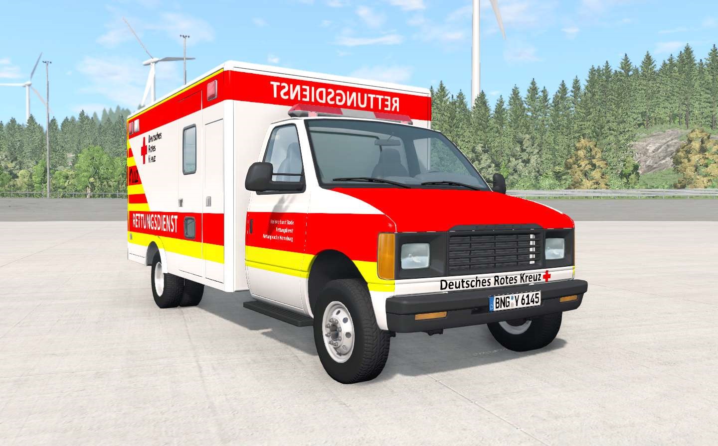 BeamNG - Gavril H-Series German Ambulance Car Mod V1.3
