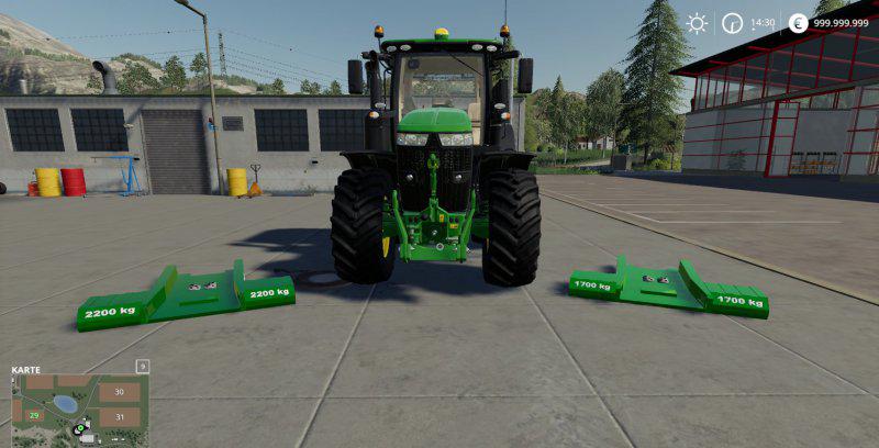 FS19 - John Deere Series 7R with EZBallast Underground Weight V1.0