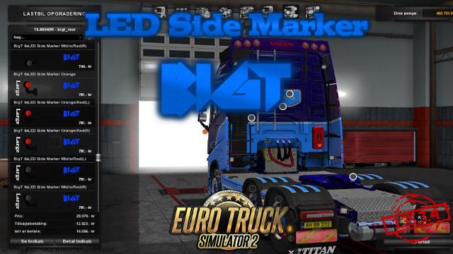 ETS2 - Big T Led Side Marker V27.09.19 (1.35.x)