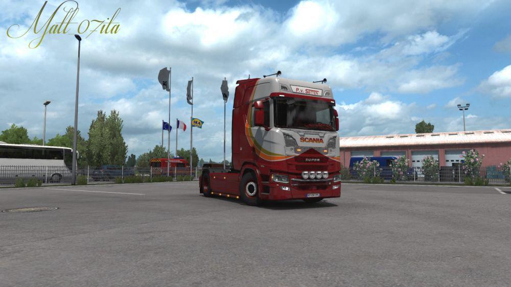 ETS2 - Scania NG Van Setten Transport Skin V1.0 (1.38.x)