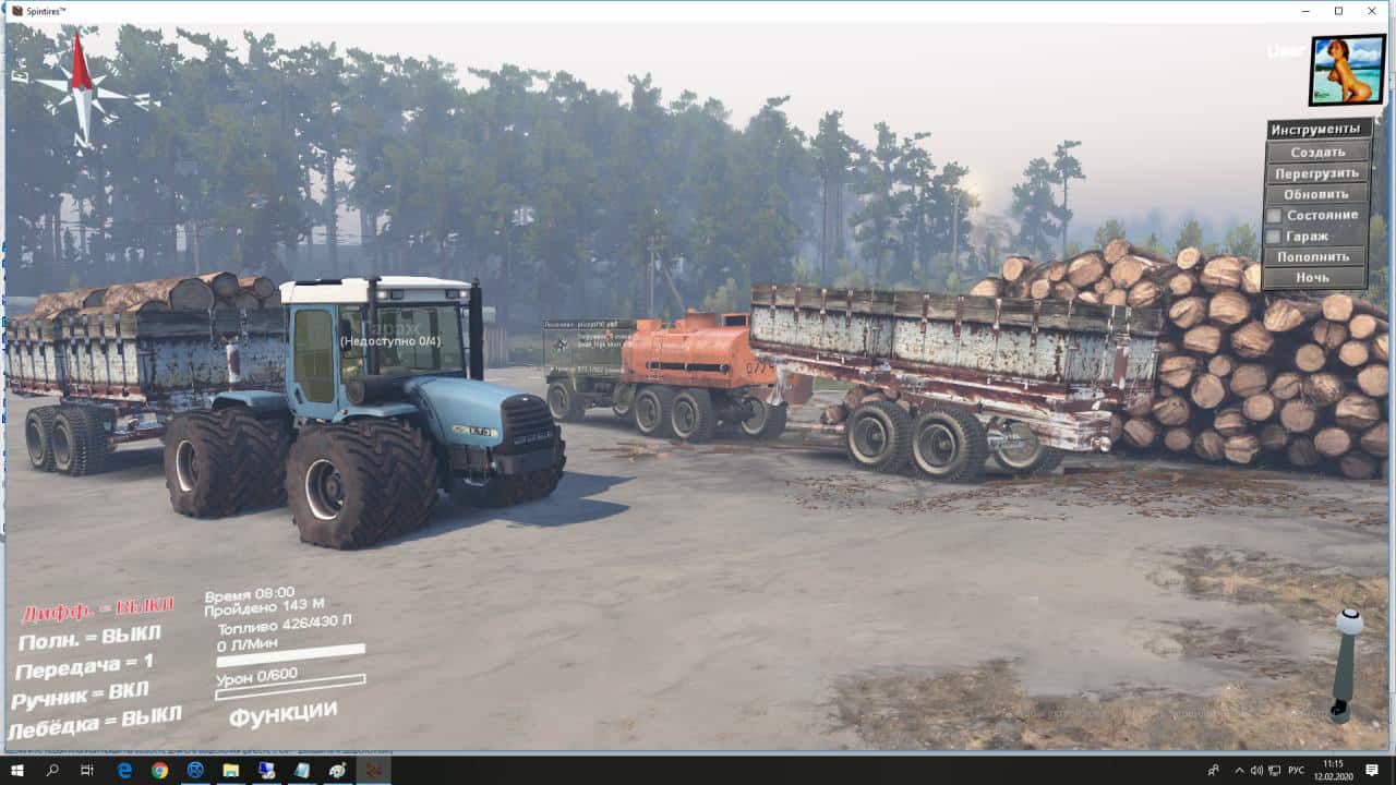 Spintires - HTZ T-17022 Tractor V3
