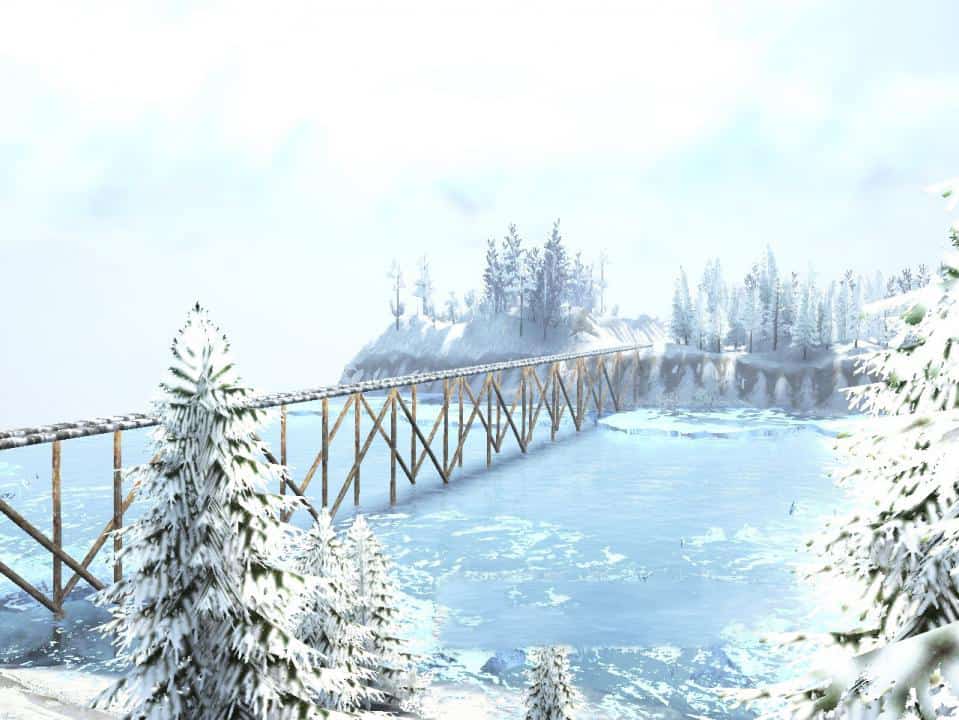Spintires:Mudrunner - Maps of The Village 4 Winter Map V15.02.20