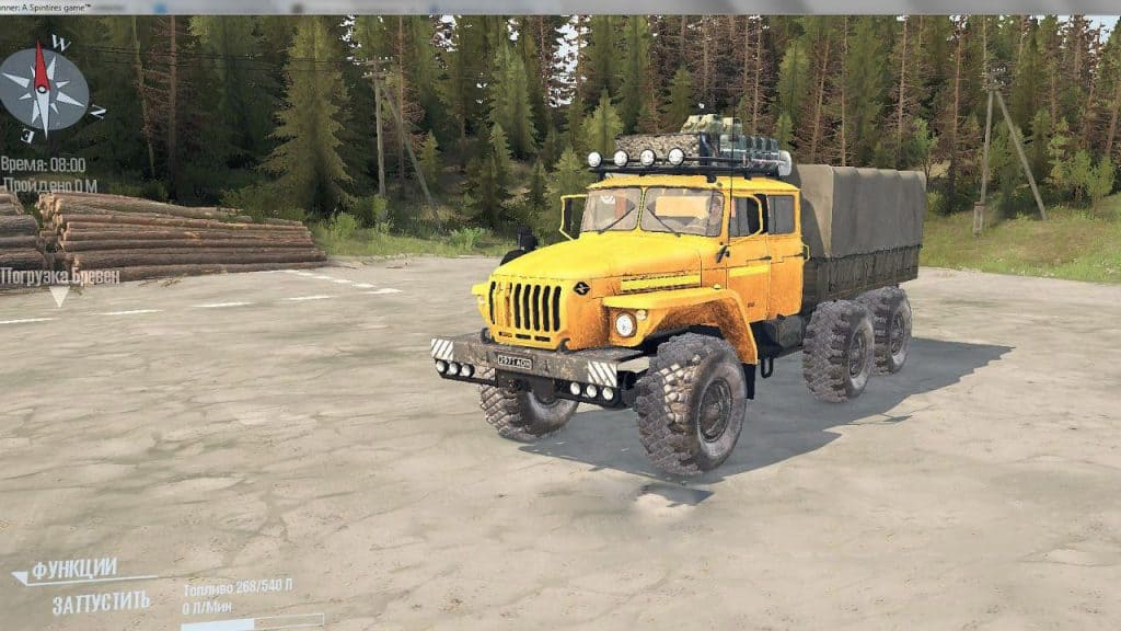 Spintires:Mudrunner - Ural Yellow Truck V1