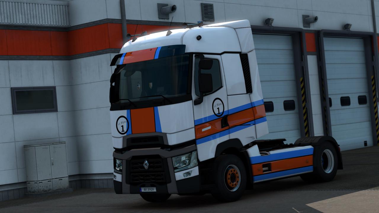 ETS2 - Renault Range T Le Mans Skin V1.0 (1.39.x)