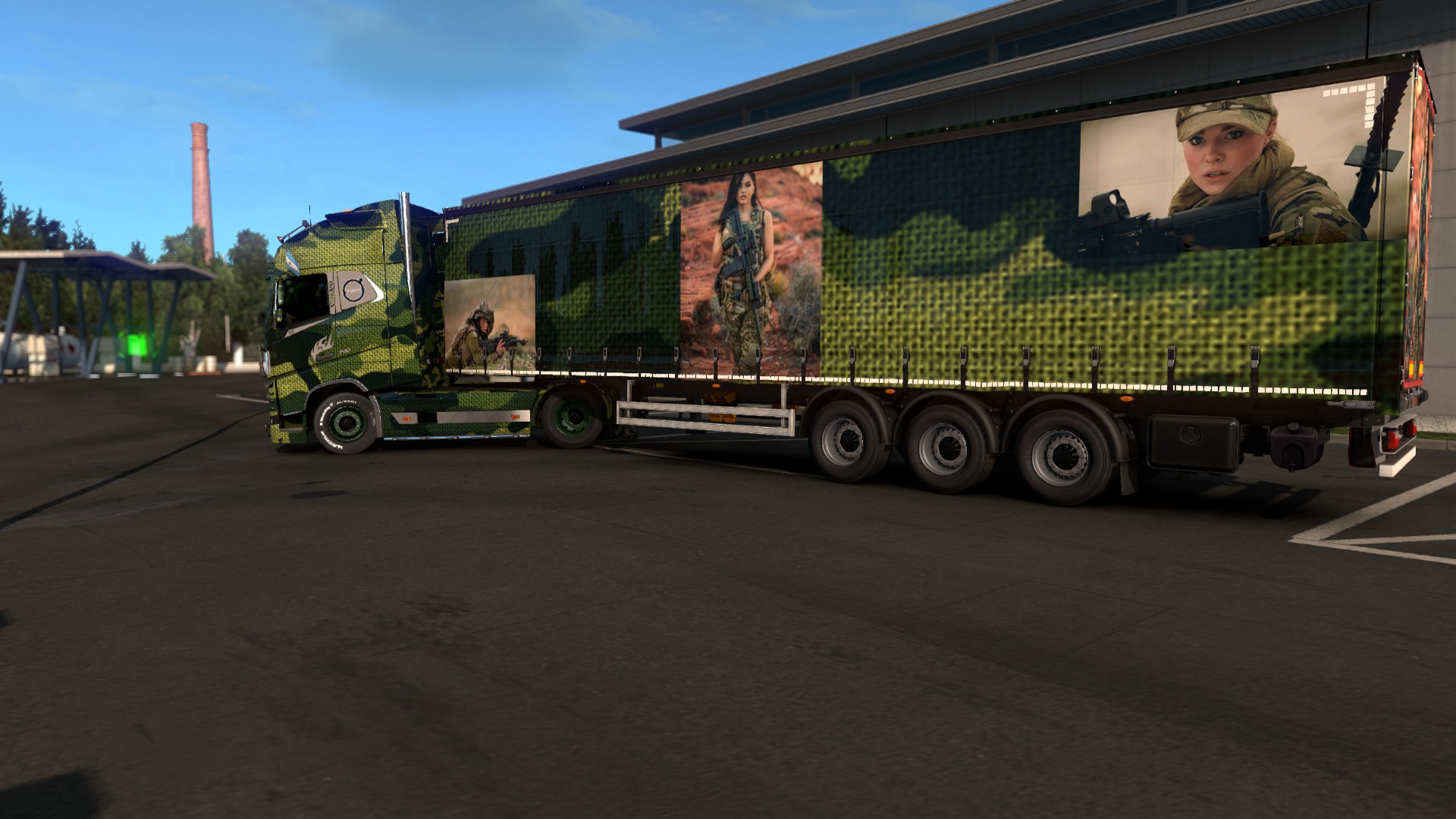 ETS2 - Volvo FH16 2012 Simple Trailer Platform Skin (1.37 - 1.38)