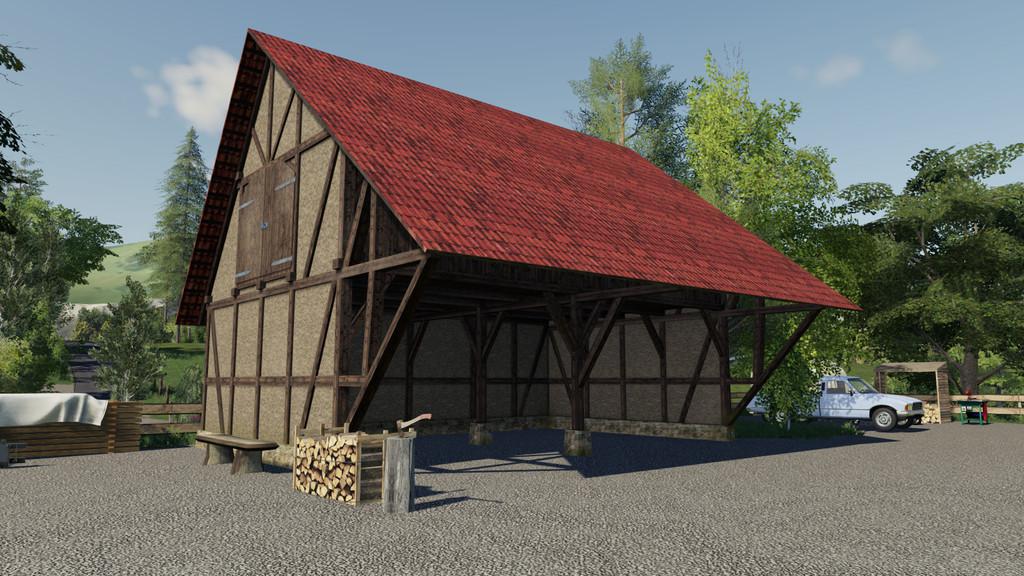 FS19 - Timberframe Barn With Attic V1.1