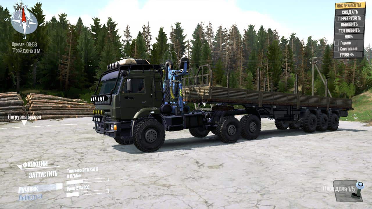 Spintires:Mudrunner - Kamaz 44118 Truck V08.09.20