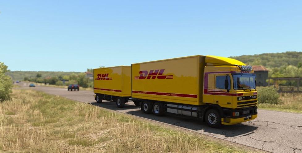 ETS2 - Daf 95ATi DHL Skin V1.1 (1.38.x)