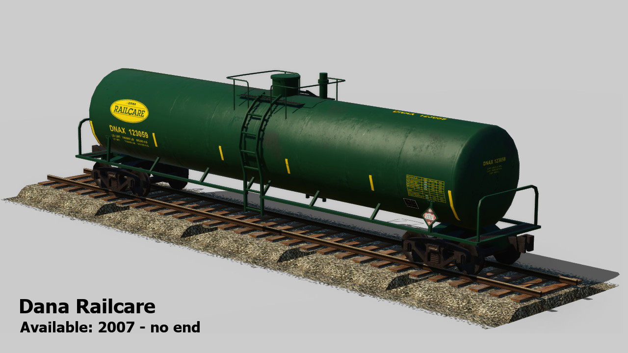 Transport Fever 2 - Tankcar 55ft – Pack 1
