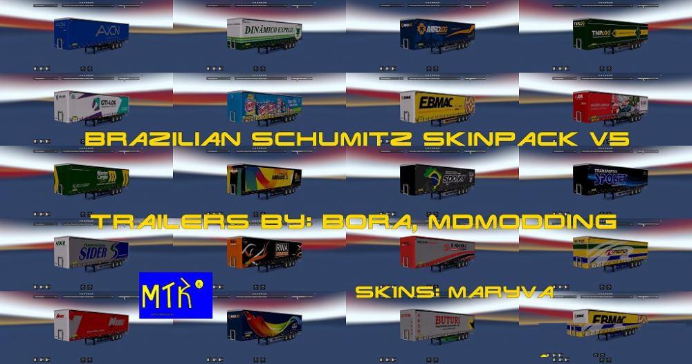 ETS2 - Brazilian Schumitz Skinpack V5.0 (1.36.x)