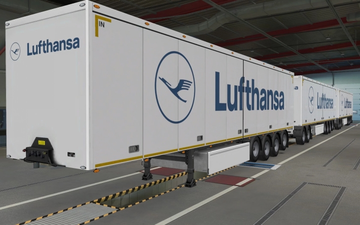 ETS2 - SCS Trailers Lufthansa 2 Skin (1.40.x)