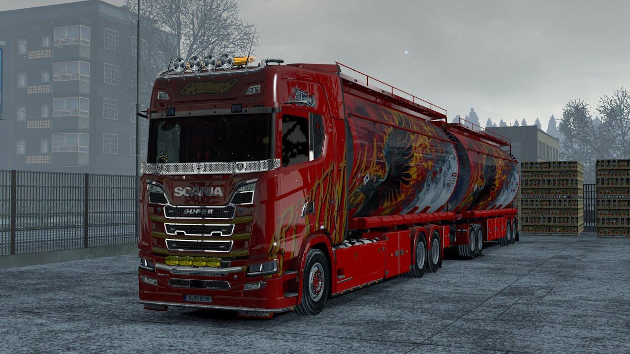 ETS2 Snowflakes Mod (1.39.x) Euro Truck Simulator 2