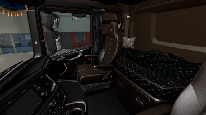 ETS2 - Dark Brown Interior Scania 2016 V0.8 Beta (1.40.x)