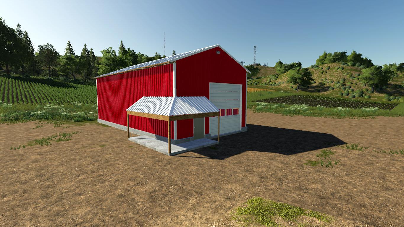 FS19 - 30 x 60 Work Shop Shed V1