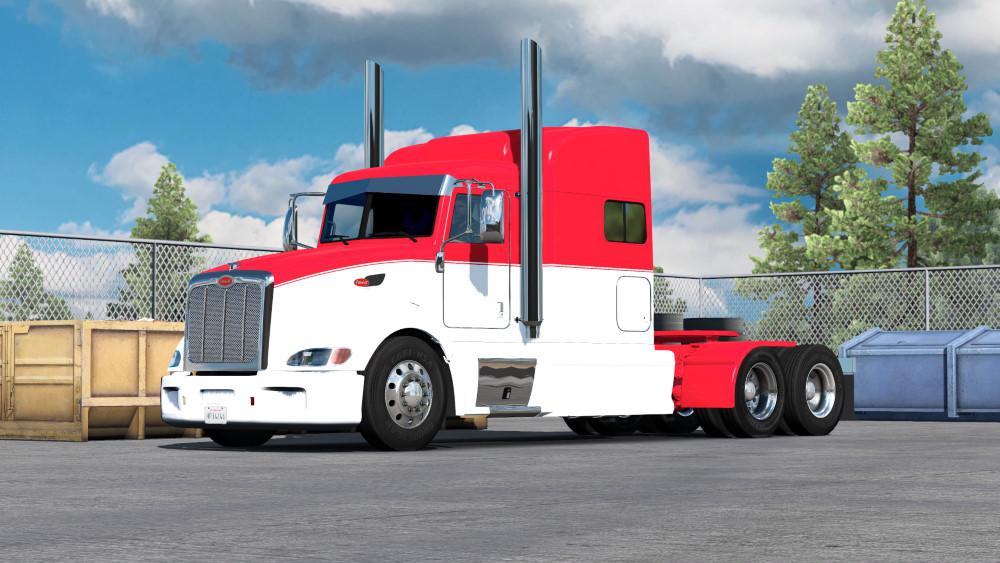 ATS - Peterbilt 386 Paintable Two Tone Skin V1.0 (1.37.x)