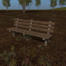 FS19 - Placeable Park Bench V1.0