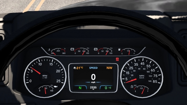 ATS - International Lonestar Customised Dashboard V1.0 (1.40.x)