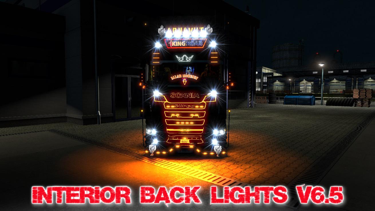 ETS2 - Interior Back Lights V6.5 (1.39.x)