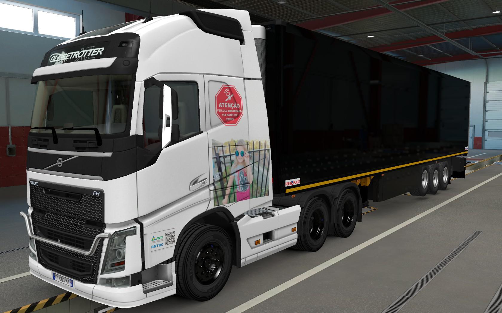ETS2 - Volvo FH16 2012 Ariane Cristina Skin (1.37.x)
