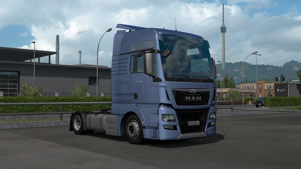 ETS2 - Low Deck Chassis Addon for SCS Man Tgx E6 V1 (1.38.x)