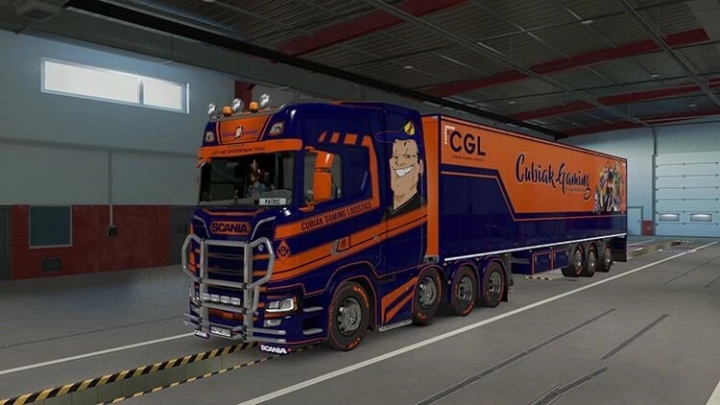 ETS2 - CGL Scania S/SCS Box Trailer Combo V1.0 (1.40.x)