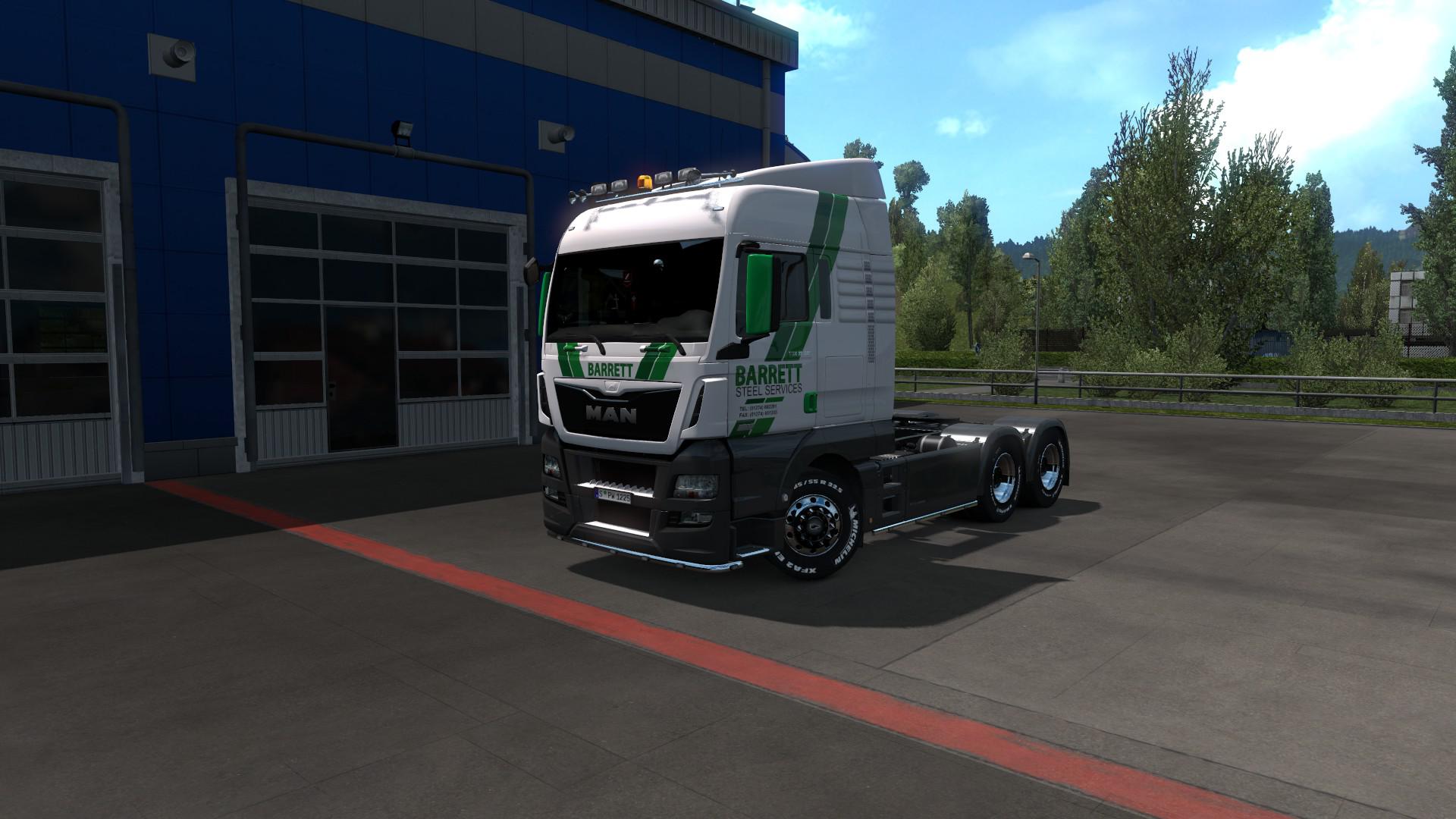 ETS2 - MAN E6 Barrett Steel Services DG 720 Skin V1 (1.37.x)
