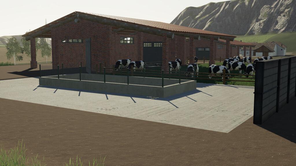 FS19 - Brick Shed Pack Italian Style V1.1