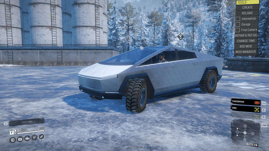 SnowRunner - Frogs Tesla Cybertruck V1.0