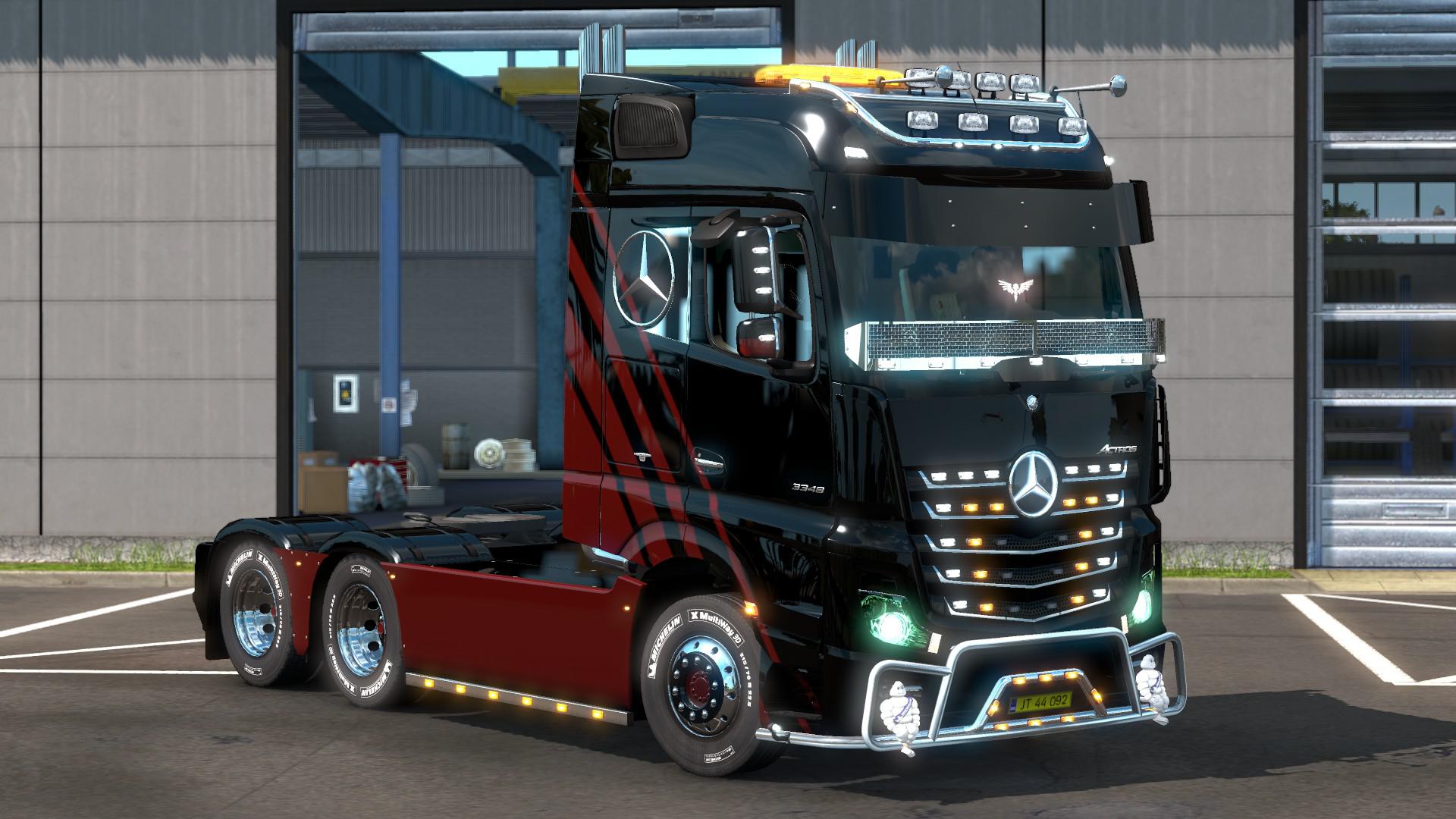 Ets2 Mercedes Actros 14 Eu Uk Multiplayer 1 37 X Euro Truck Simulator 2 Mods Club