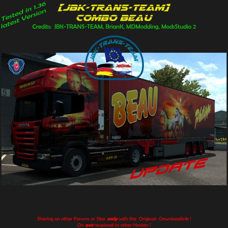 ETS2 - JBK Beau Combo Skin V2.0 (1.36.x)