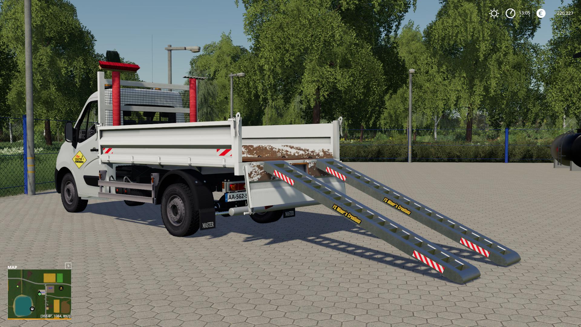 FS19 - Renault Benne Sdm With Ramps Support V1.2