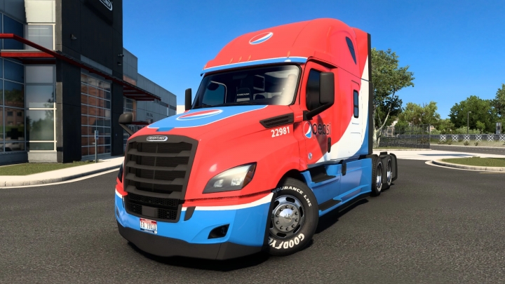 ATS - Freightliner Cascadia Pepsi Edition V1.0 (1.40.x)