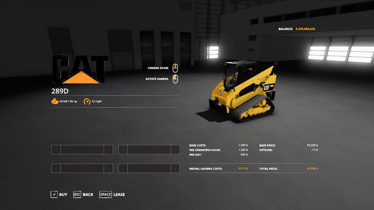 FS19 - CAT 289D V1.0