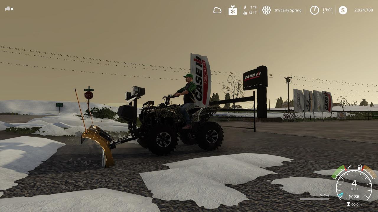 FS19 - Yamaha Grizzly Snow Plow V1.0 | Farming Simulator 19 | Mods.club