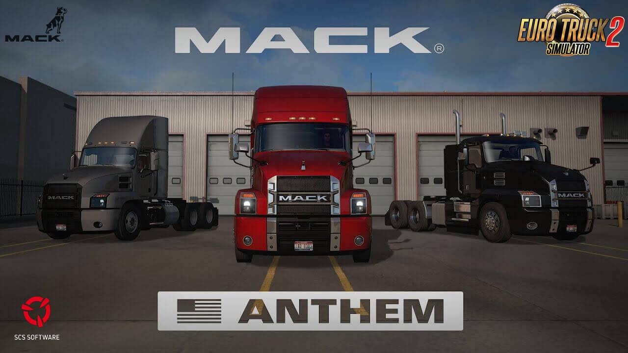 ETS2 - Mack Anthem + Interior V2.2 (1.39.x)