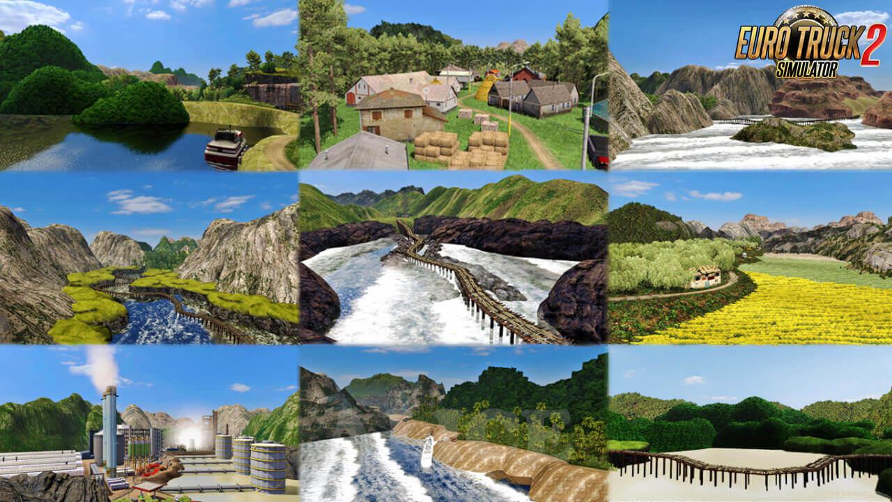 ETS2 - Extreme Road Fever: ERF Map V3.0 (1.39.x)