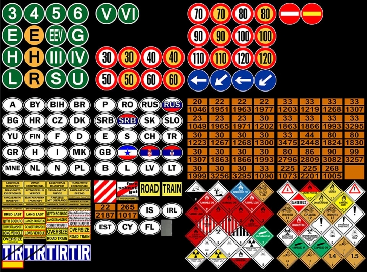 ETS2 - Signs On Your Truck V1.1.5.80 (1.40.x)