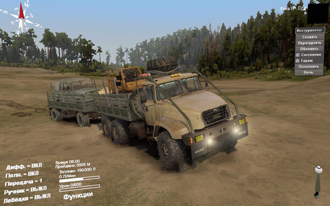 Spintires - Kraz 65032 – Recycling Truck V1.0