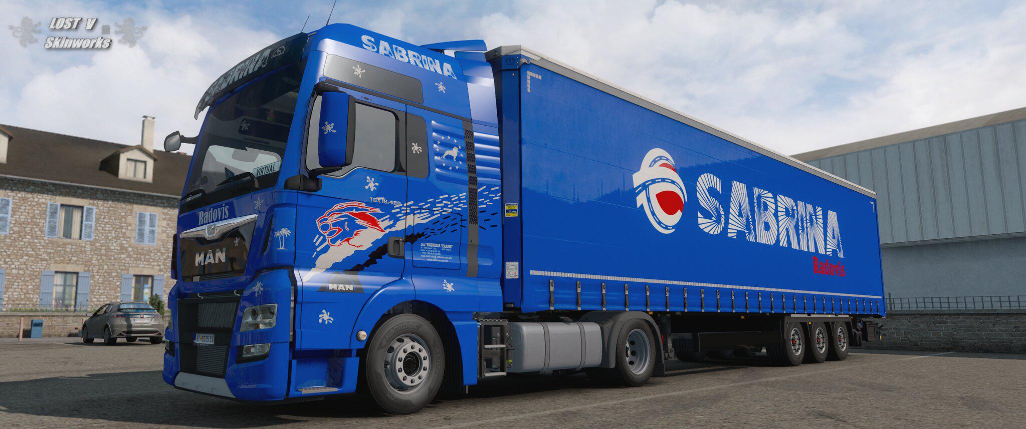ETS2 - Man Sabrina Trans Radovis Skin Pack V1.0 (1.38.x)