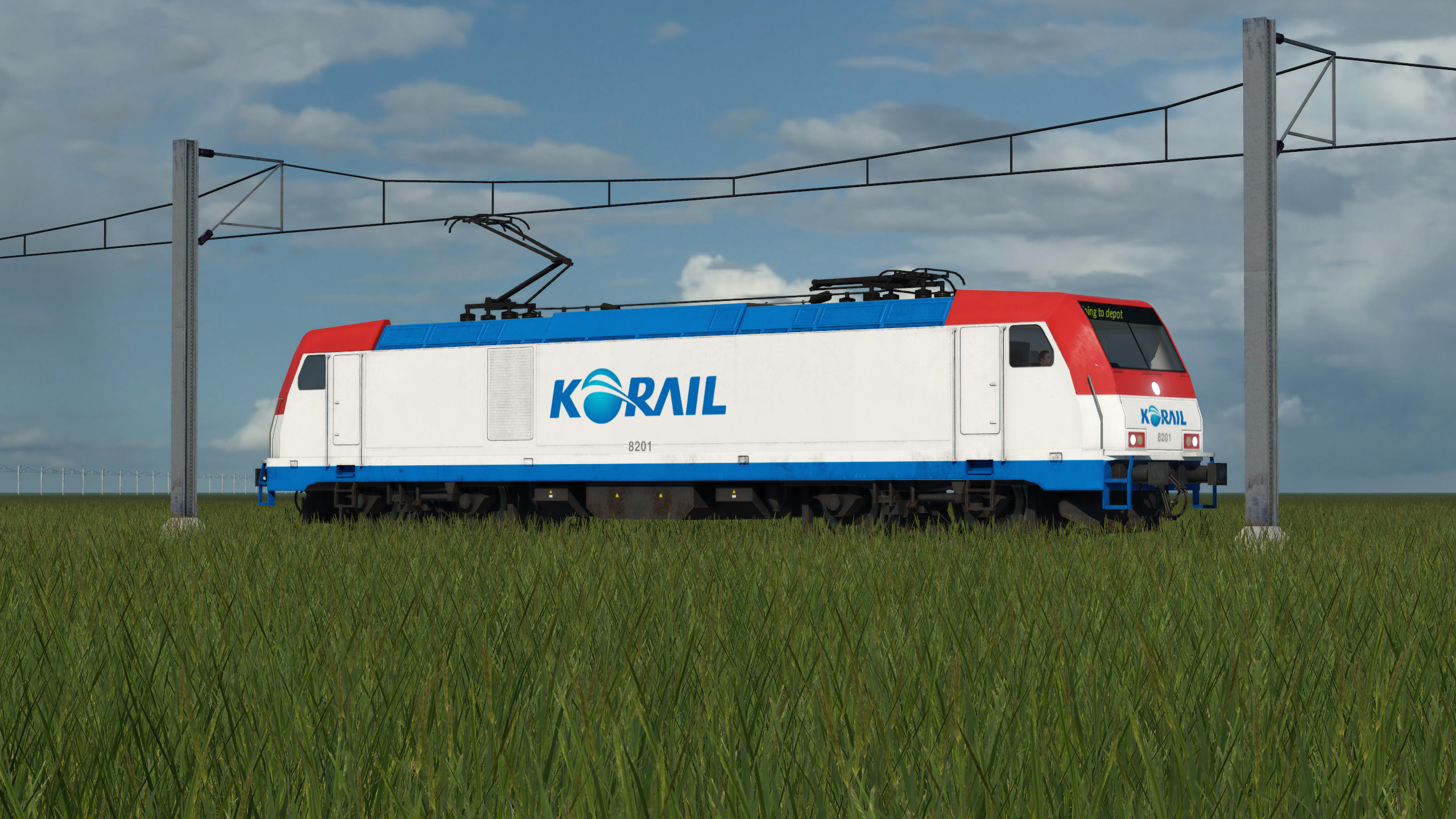 Transport Fever 2 - Korail Class 8200 Electric Locomotive Addon