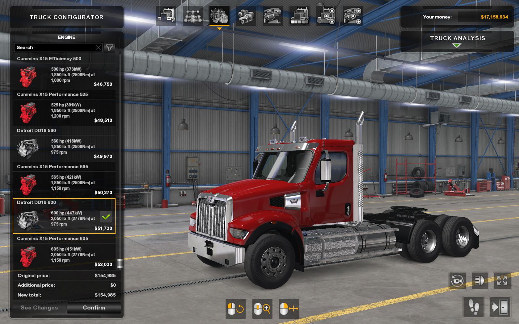ATS - SCS Western Star 49X Original Engines Sound Update V1.0 (1.38.x)