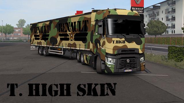 ETS2 - Renault T Camouflage Skin Pack V1.0 (1.37.x)