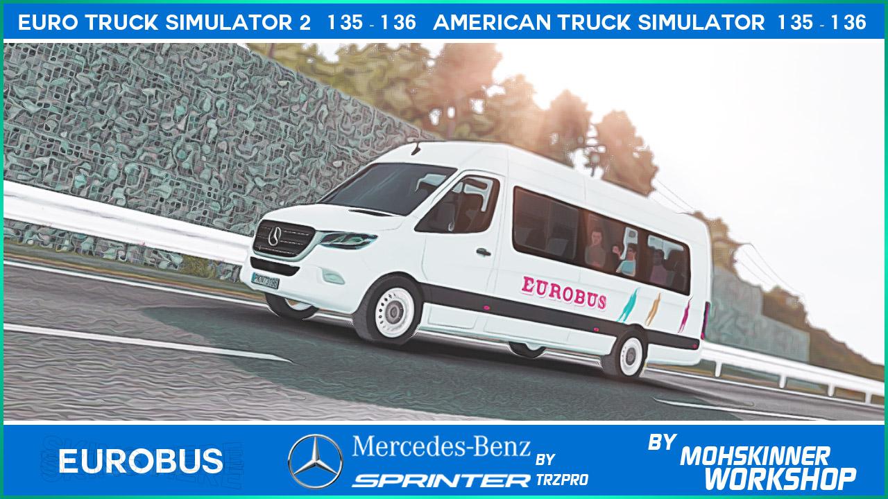 ETS2 - Mercedes Sprinter EuroBus Skin (1.36.x)