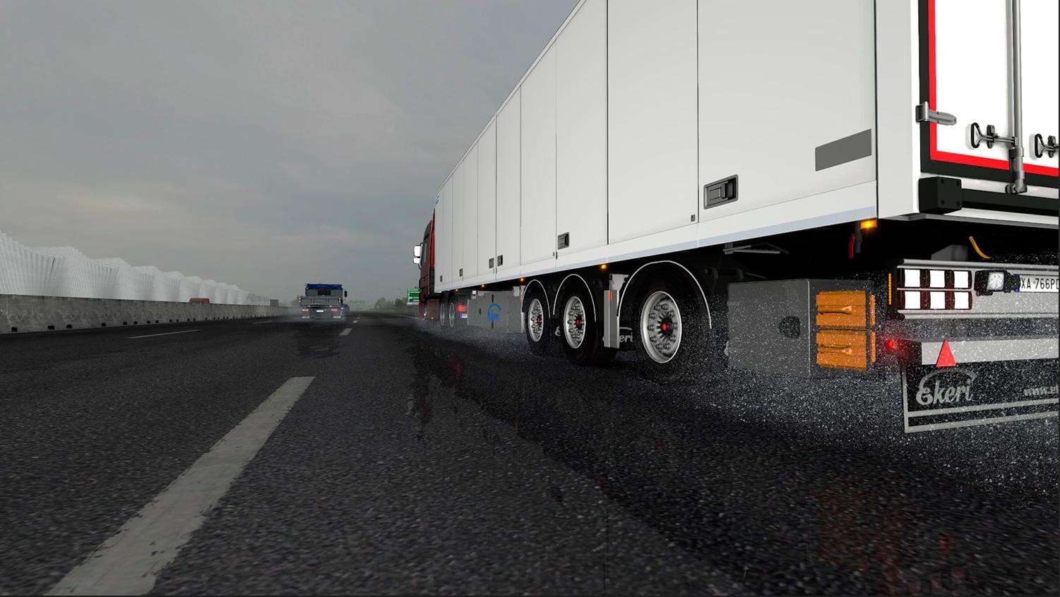 ETS2 - Realistic Rain V3.1.1 (1.36.x)