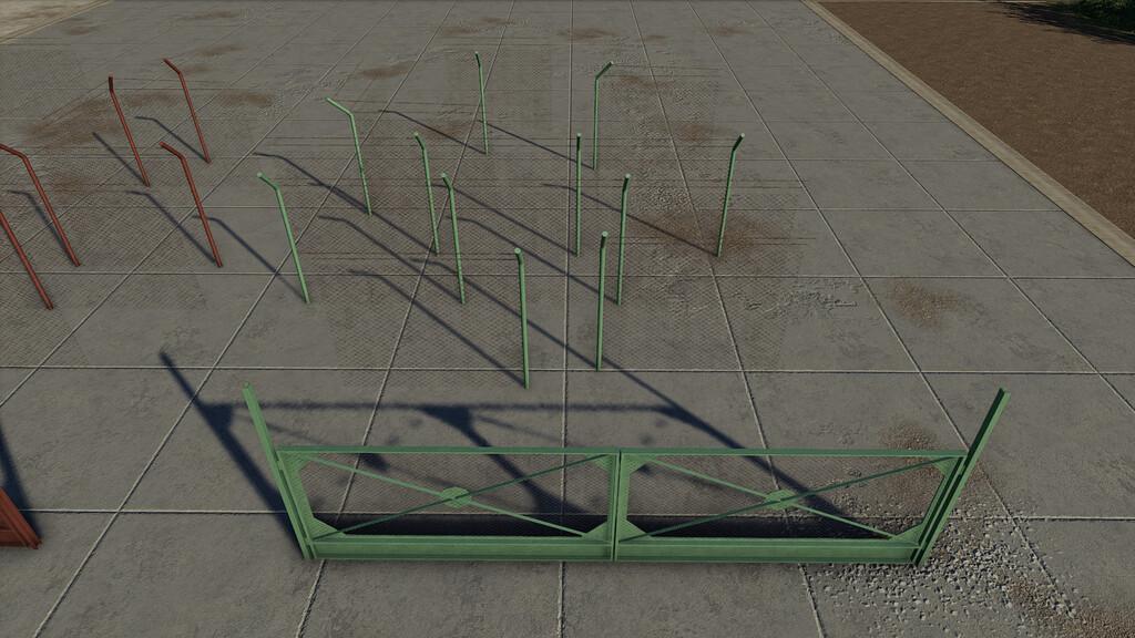 FS19 - Concrete And Metal Fences Pack V1.0
