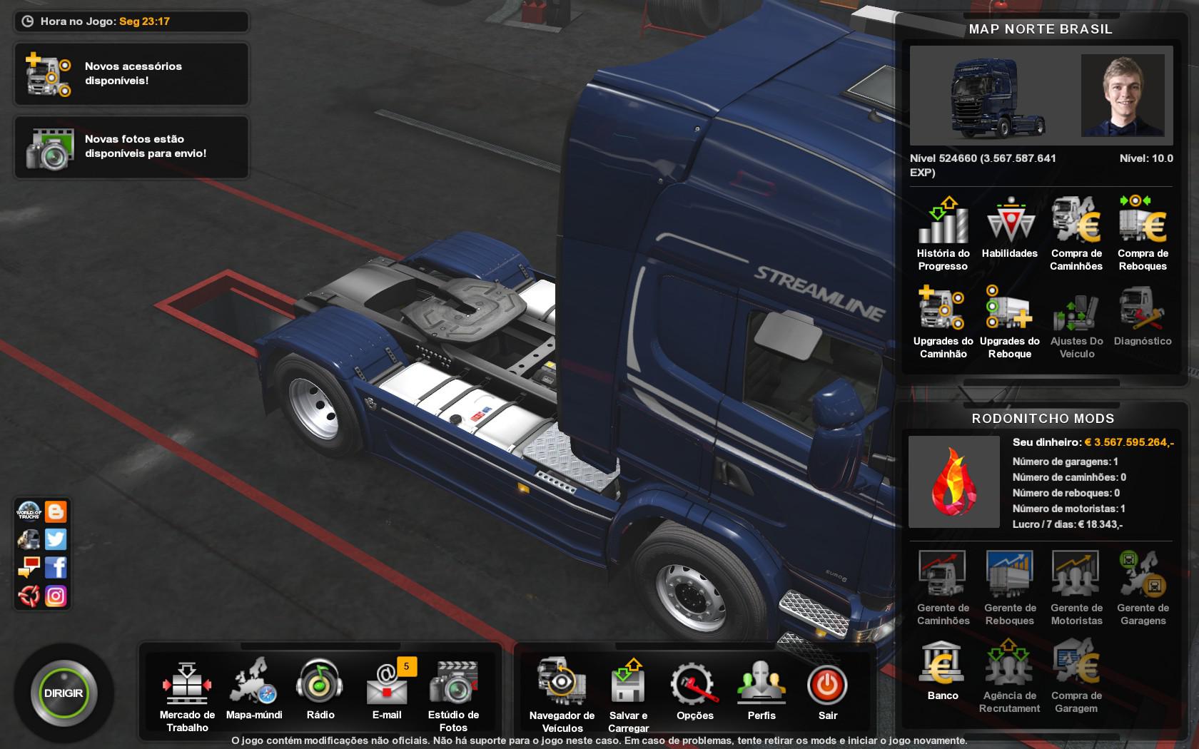 ETS2 - Profile Map Norte Brasil V3.0 (1.35.X)