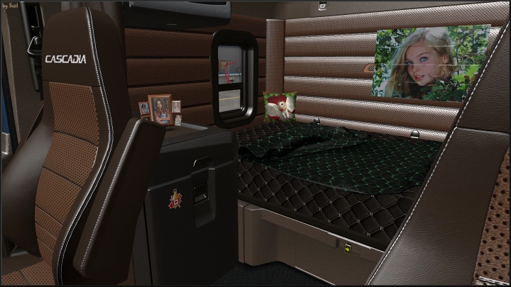 ATS - Beige Interior for Freightliner Cascadia 2019 V1.0 (1.40.x ...