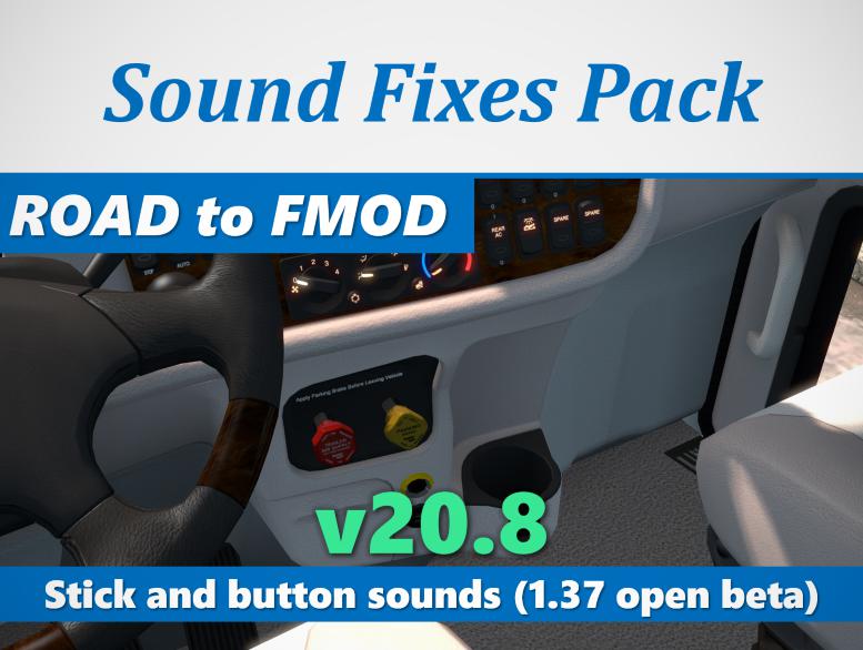 ATS - Sound Fixes Pack V20.8 (1.37.x)